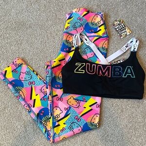 Hello Kitty Zumba Pink and Blue Activewear Set